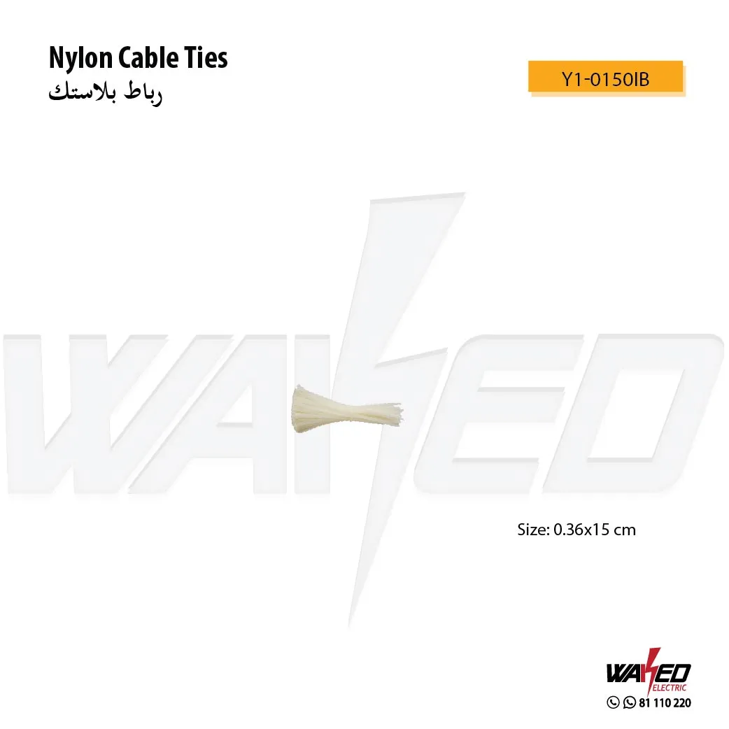 Nylon Cable Ties - 15CM - Black & White