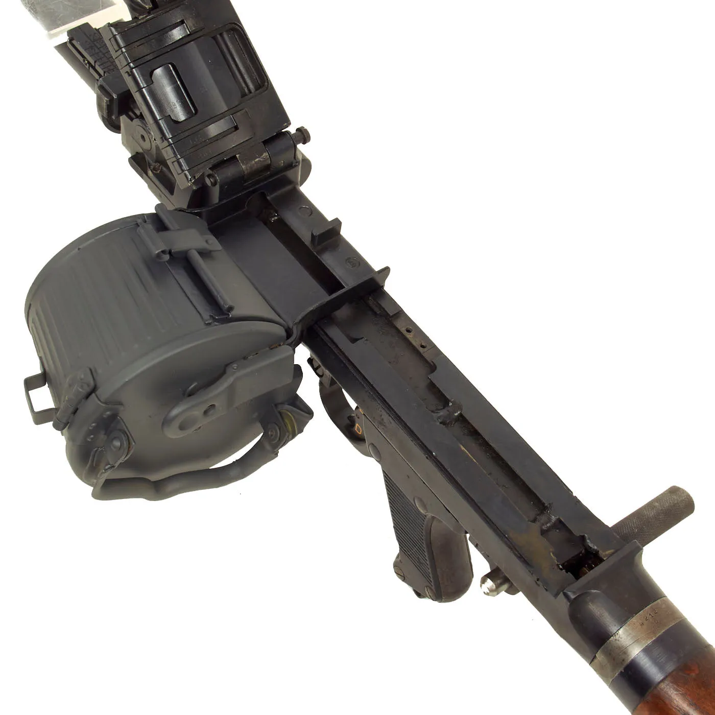 Original German WWII MG 34 Display Machine Gun by Mauser Werke with Basket Belt Carrier - dated 1940