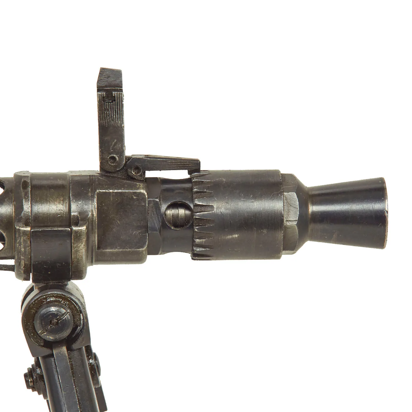 Original German WWII MG 34 Display Machine Gun by Mauser with Bakelite Butt Stock & Belt Drum - dated 1940