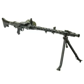 Original German WWII MG 34 Display Machine Gun by Mauser with Bakelite Butt Stock dated 1939