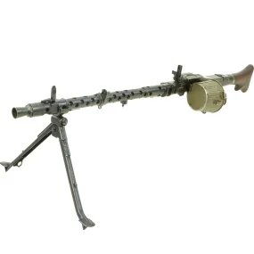 Original German WWII MG 34 Display Machine Gun with Basket Belt Carrier - serial 0692