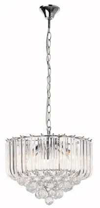 Otis Acrylic Chandelier 350Mm Chrome