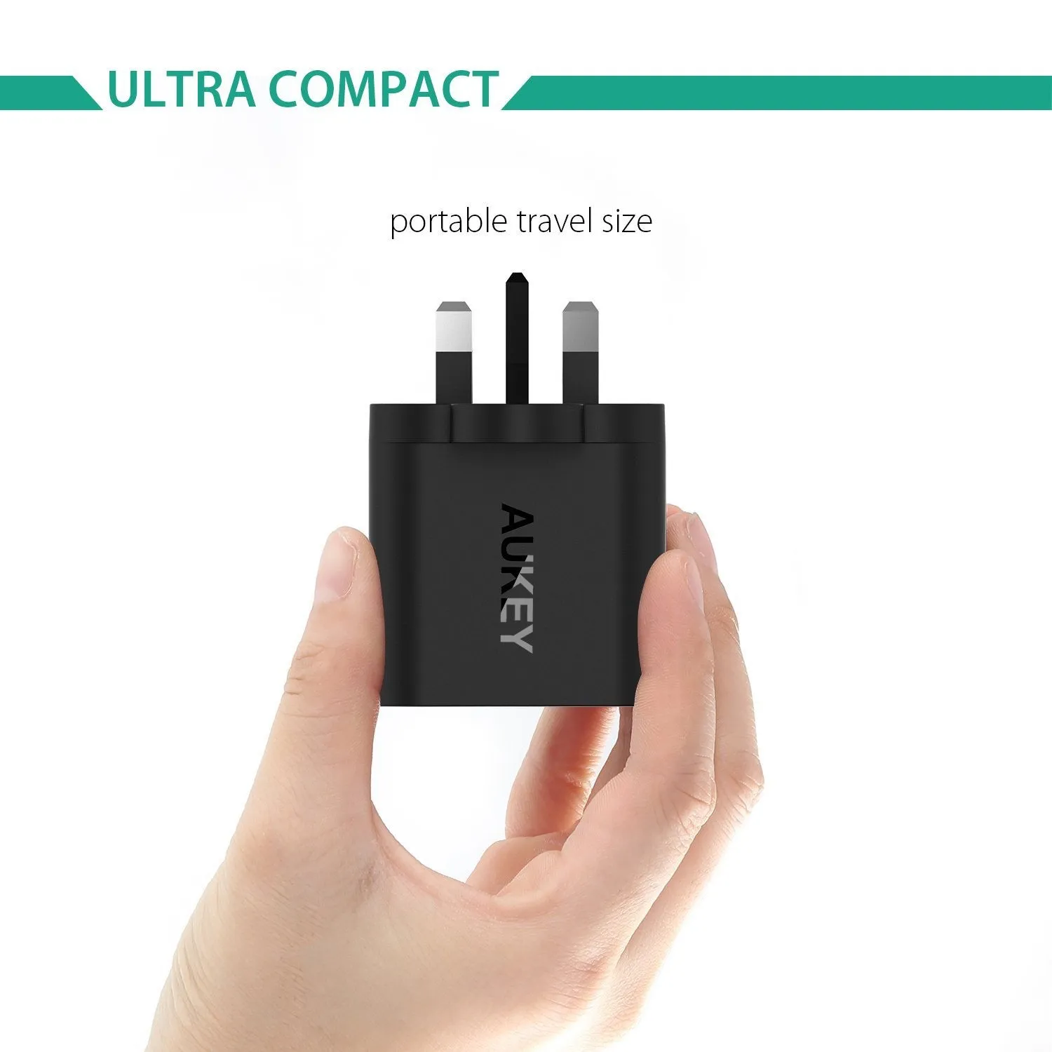 PA-U28 Qualcomm Quick Charge 2.0 Wall Charger (UK PLUG)