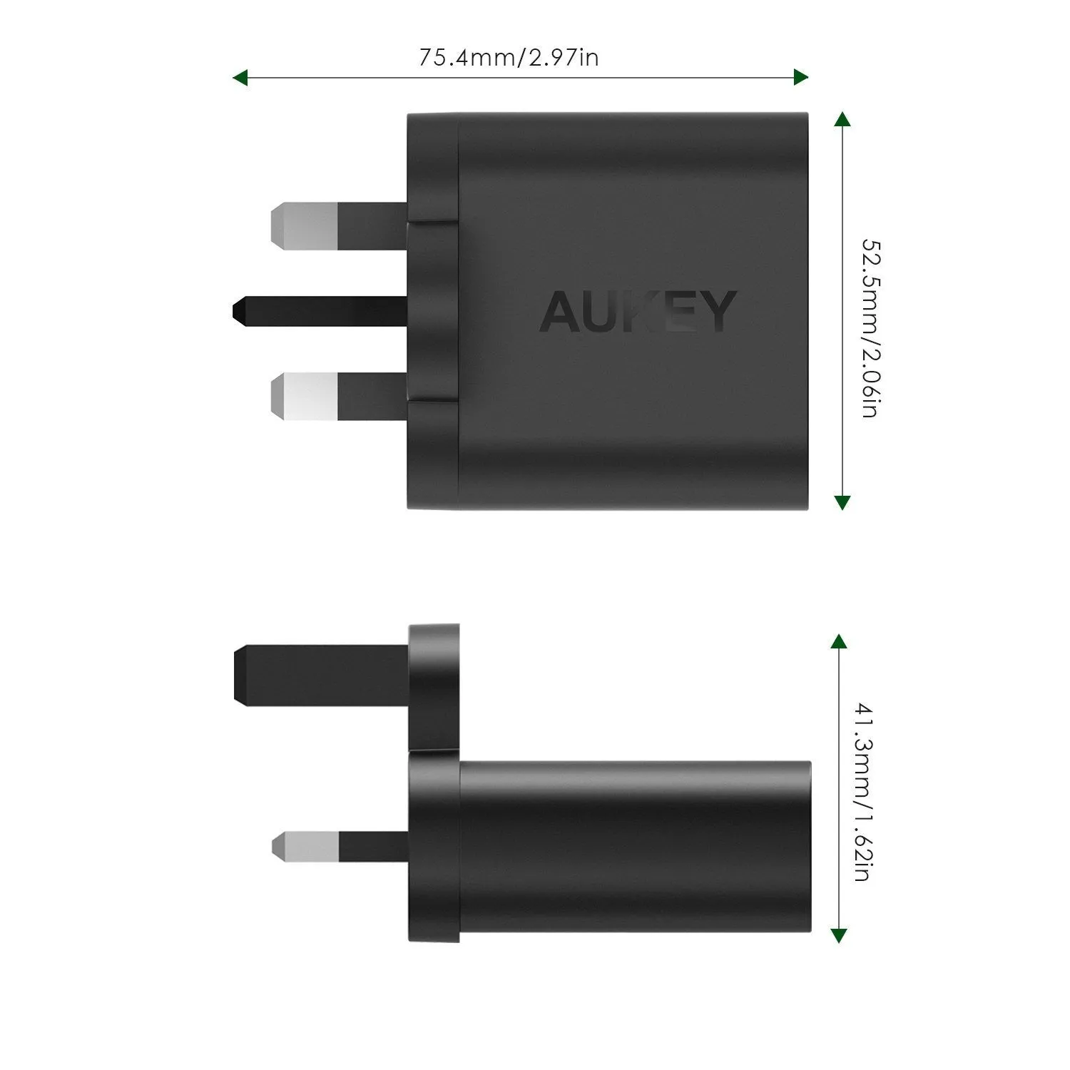 PA-U28 Qualcomm Quick Charge 2.0 Wall Charger (UK PLUG)