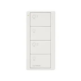 Pico Wireless Control 4-Button Smart Remote, 2-Group Control, White