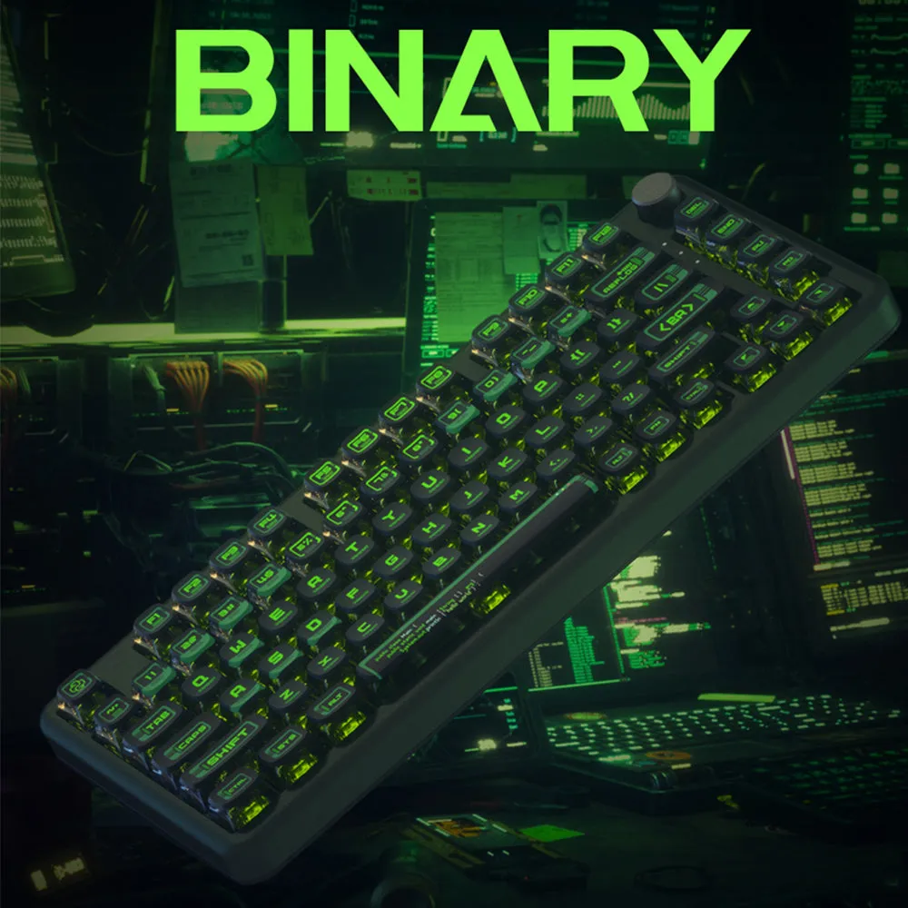 PIIFOX Binary ASA Profile PBT Keycap Set 117 Keys