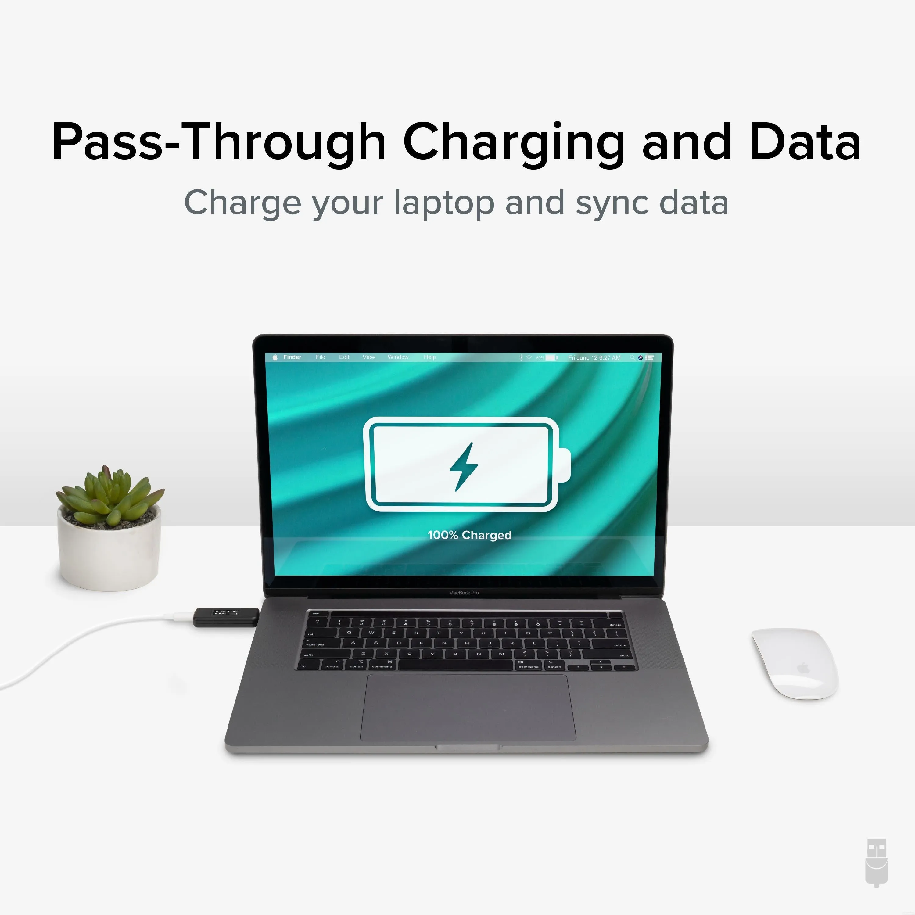 Plugable USB-C Voltage & Amperage Meter for High Power Devices (240W EPR)