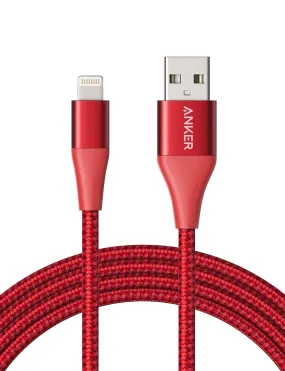 Powerline  II Lightning Cable (6ft), MFi Certified for Flawless Compatibility with iPhone X/8/8 Plus/7/7 Plus/6/6 Plus/5/5S and More(Red)