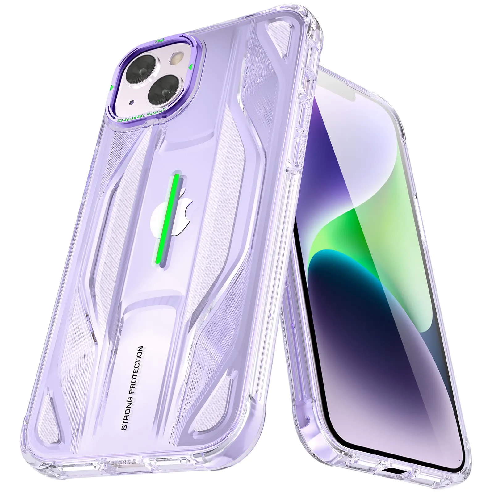 PQY Supercar Military Grade Shockproof Luminous Case Cover