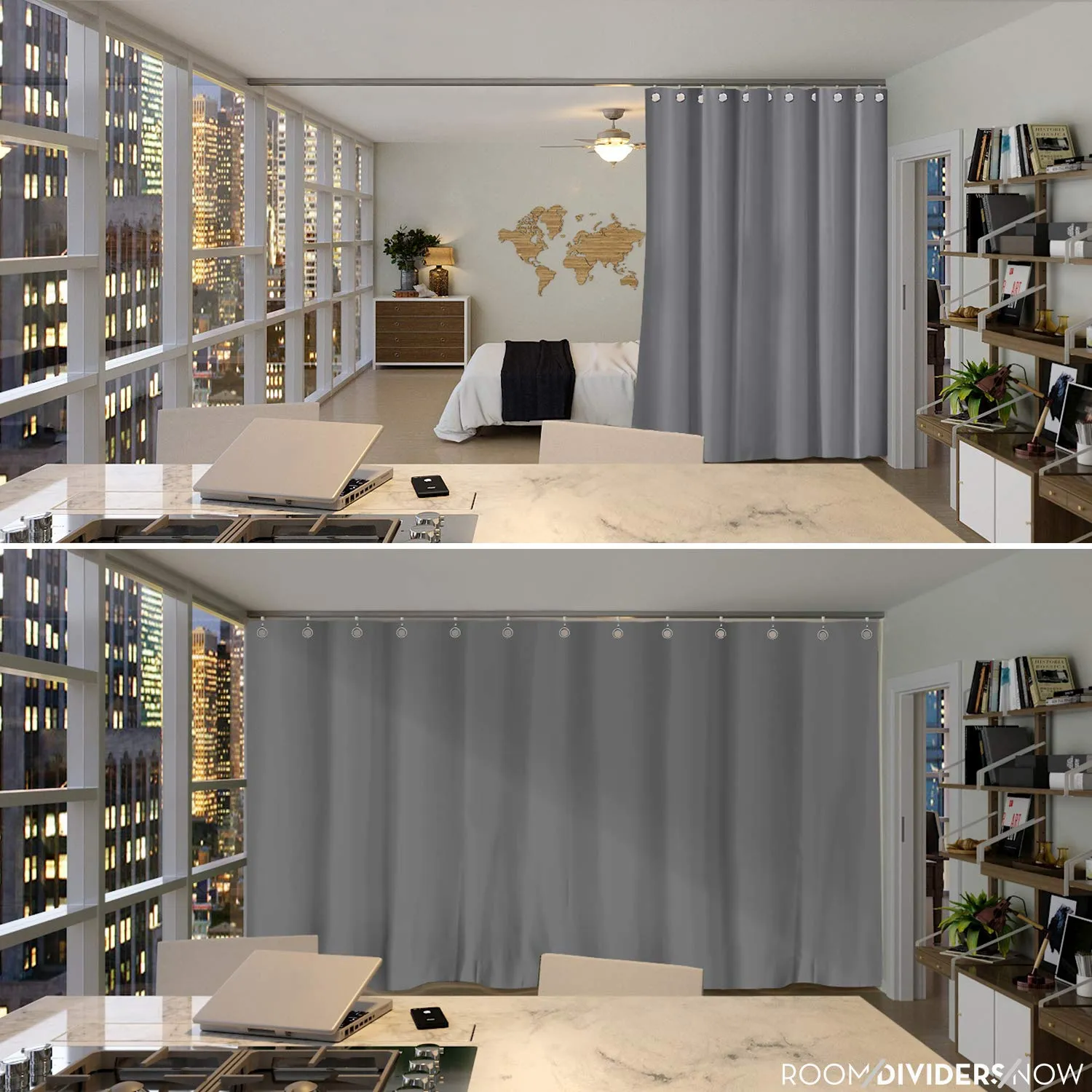 Premium Heavyweight Room Divider Curtain