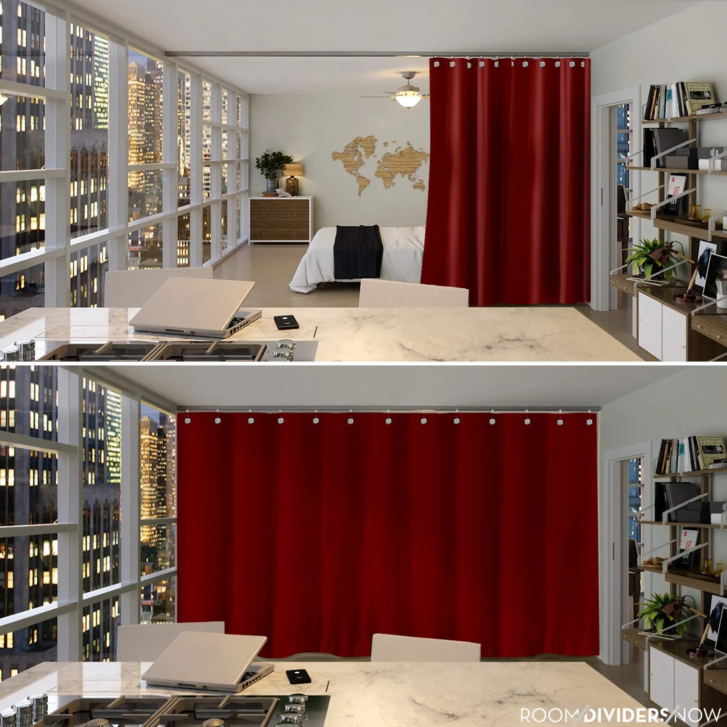 Premium Heavyweight Room Divider Curtain