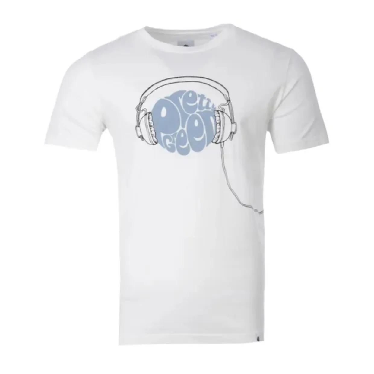 Pretty Green Headphones Logo White T-Shirt