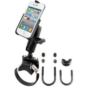 RAM® ATV/UTV Double Ball Rail Mount for Apple iPhone 4 & 4S