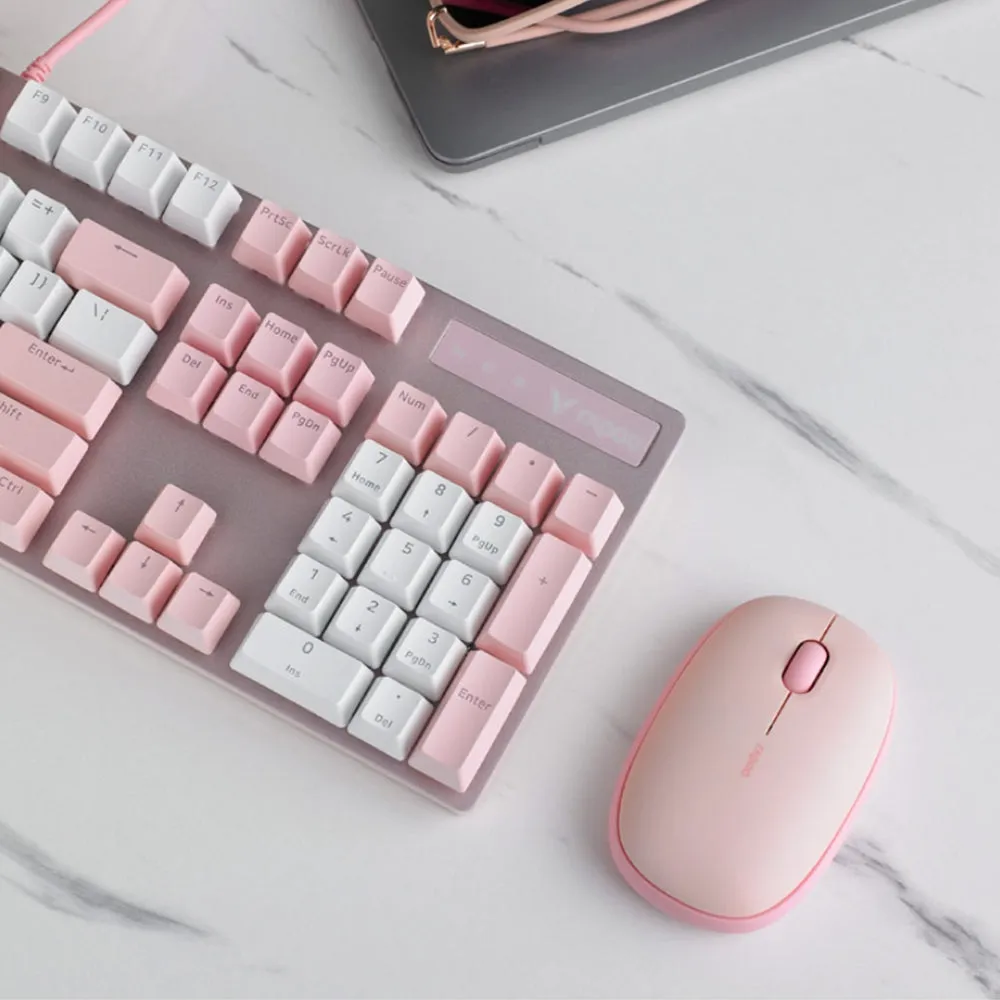 Rapoo V500PRO Pink Multiple Mode Backlit Gaming Mechanical Keyboard