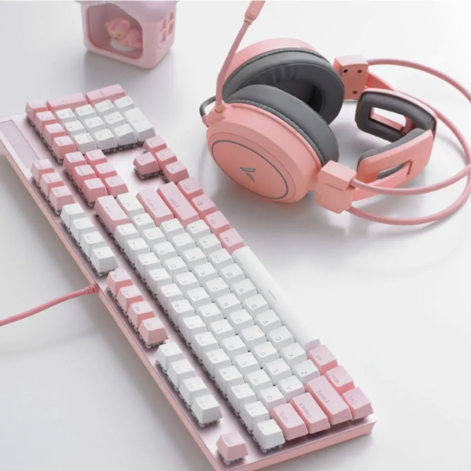 Rapoo V500PRO Pink Multiple Mode Backlit Gaming Mechanical Keyboard