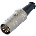 Rean NYS322 DIN Male Cable Connector - 5-Pole - Silver Plated Contacts