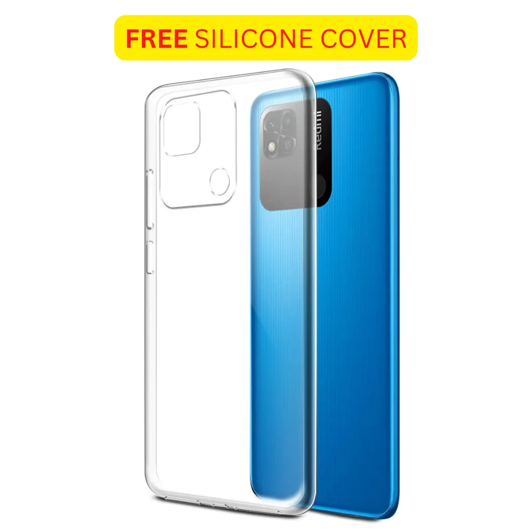 Redmi 10A Mobile Phone with Free Silicone Cover (Sea Blue, 3GB RAM, 32GB Storage)