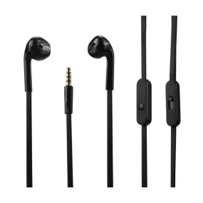 Reiko IN EAR HEADPHONES WITH VOLUME REMOTE CONTROL AND MIC IN BLACK