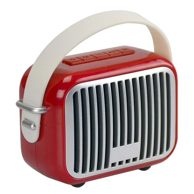 Retro Mini Wireless Bluetooth Speaker Red