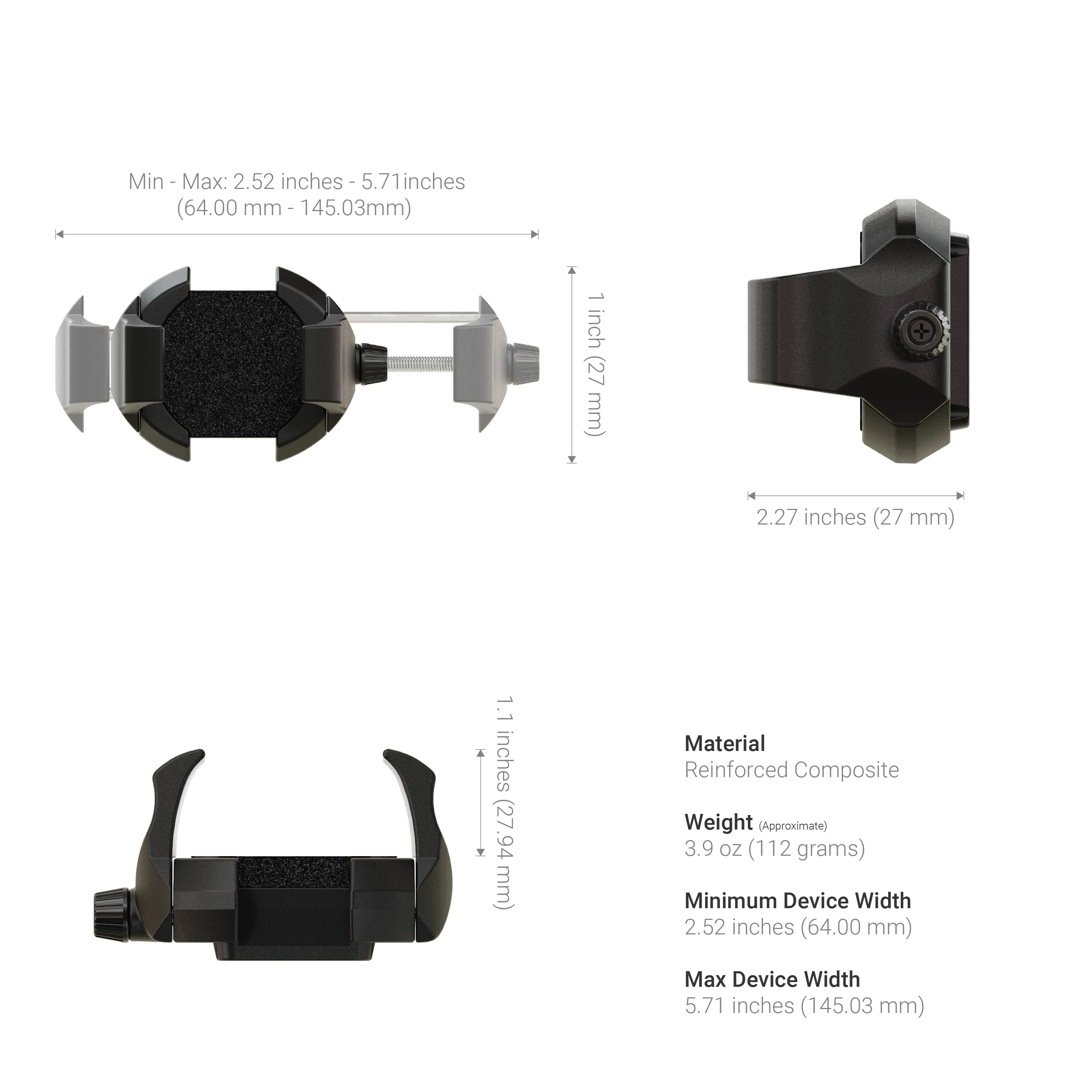 RoadVise® Ultra Holder with OCTO™ Drill-Base Mount