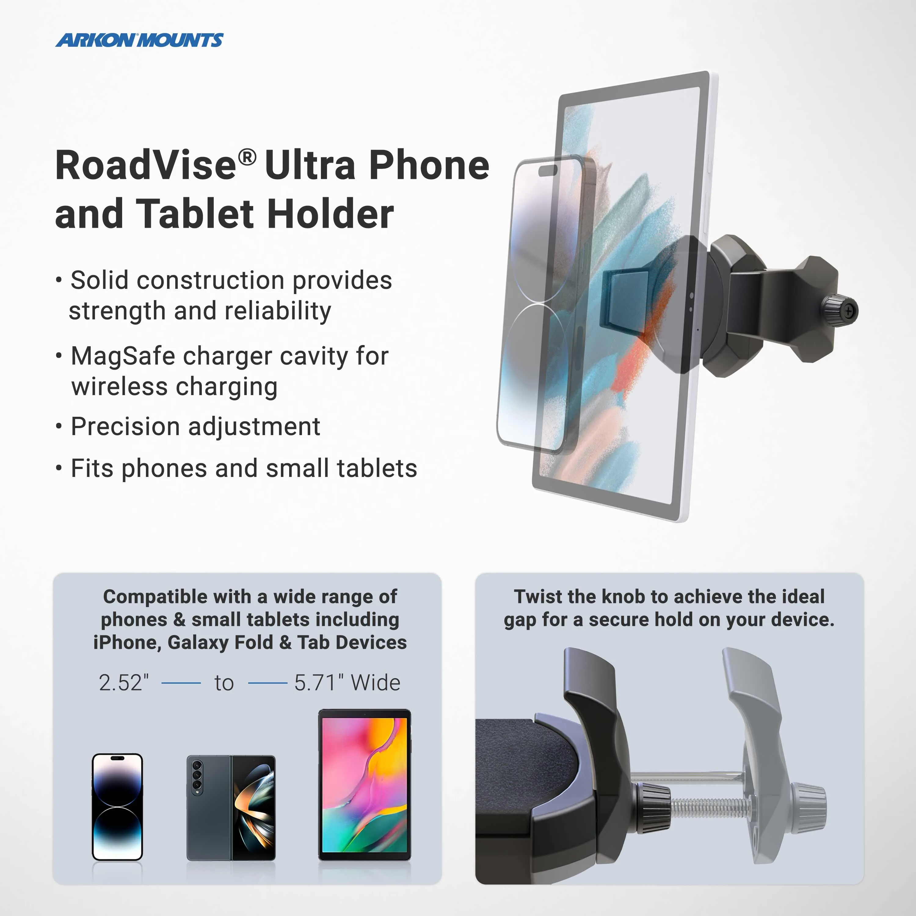 RoadVise® Ultra Holder with OCTO™ Drill-Base Mount