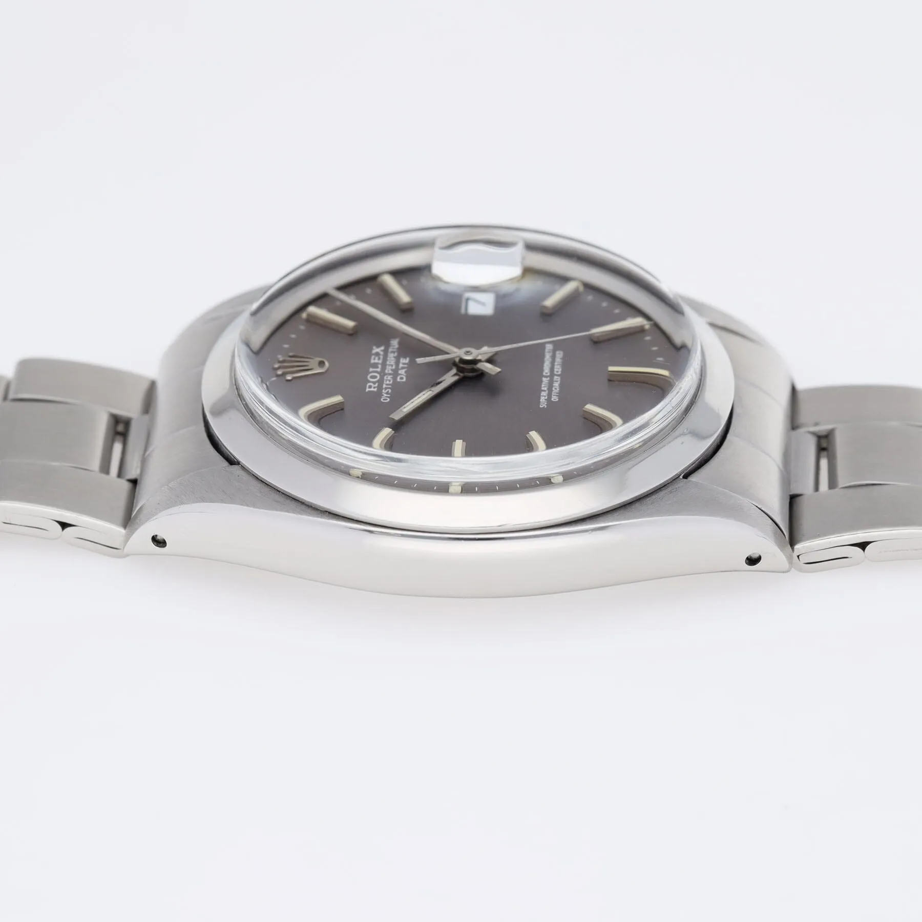 Rolex Oyster Perpetual Date Lavender Grey Dial ref 1500