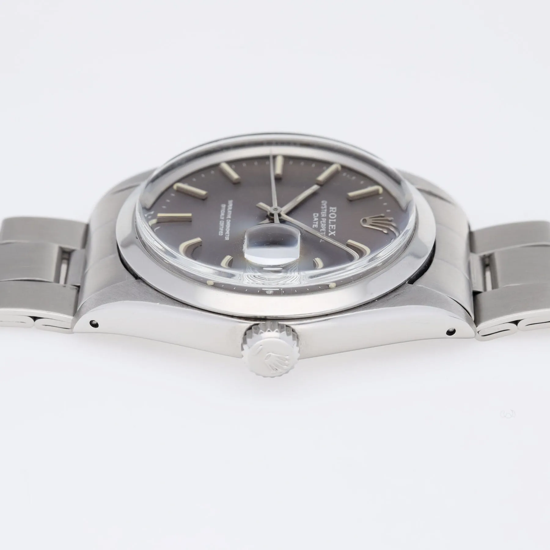 Rolex Oyster Perpetual Date Lavender Grey Dial ref 1500