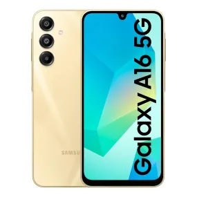 Samsung Galaxy A16 5G (Gold, 8GB RAM, 256GB Storage) | Super AMOLED | 50MP Triple Camera with Ultra Wide Lens | 6 OS & 6 Years Security Updates | IP54 | Tap & Pay | 5000mAh