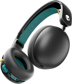 Skullcandy Grom Kids Wireless Over-Ear Headphones - 45-Hour Battery, Volume-Limited, Compatible with iPhone, Android & Bluetooth Devices - Black