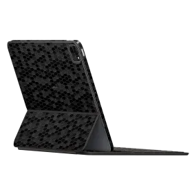 Smart Keyboard FOLIO for iPad Pro 12.9" LUXURIA BLACK HONEYCOMB 3D TEXTURED Skin