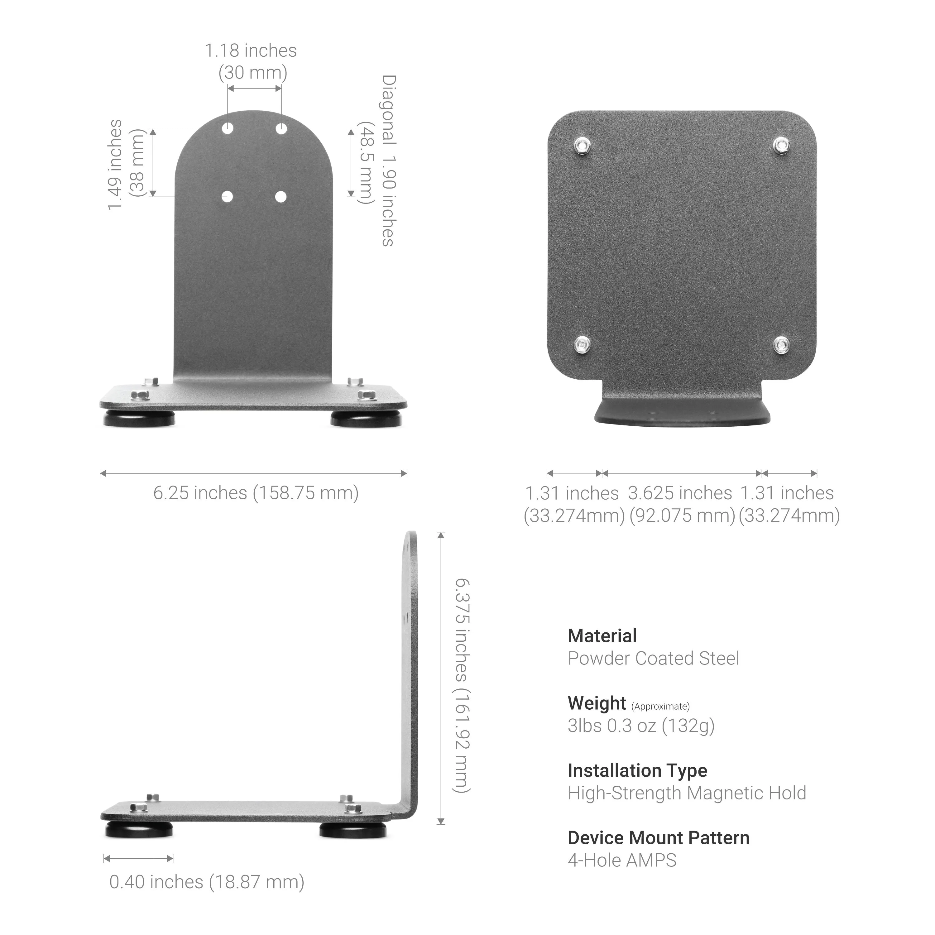 SteadyMag™ Magnetic Mount System with RoadVise® Ultra Phone Holder