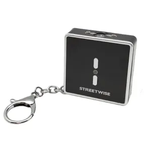 Streetwise Square Off 26m Keychain Stun Gun Black