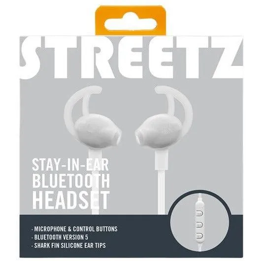 Streetz In-Ear Bluetooth Sports Headphone - White | HLBT304