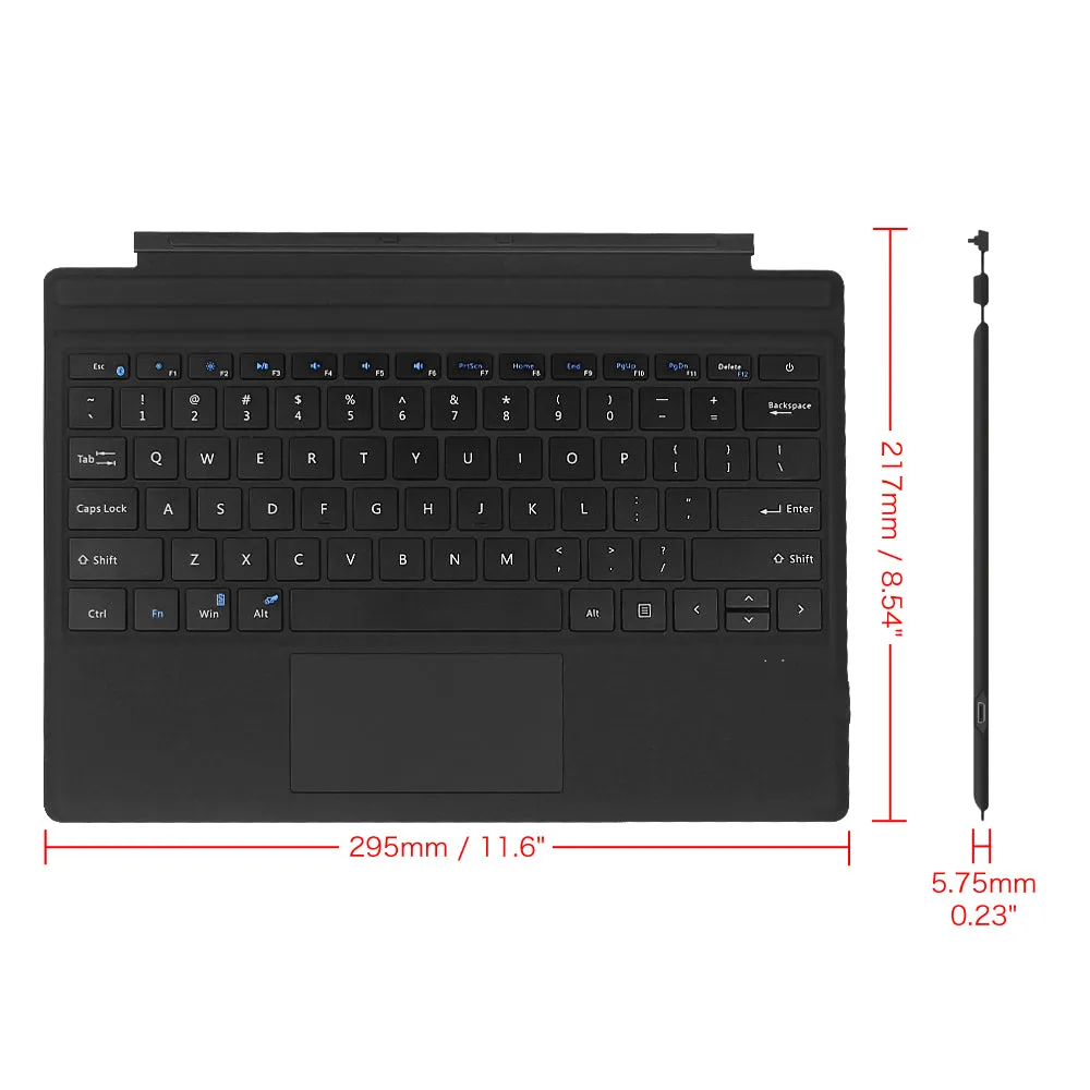 Surface Pro 7 Plus/Pro 7/6/5/4/3 Portable Bluetooth Keyboard | Fintie