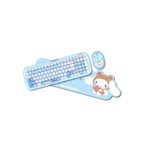 thecoopidea Sanrio TAPPY  Wireless Keyboard & Mouse Set - Cinnamoroll