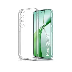 Transparent Silicone Mobile Back Cover for  OnePlus Nord CE 4 5G (Soft & Flexible Back Cover)