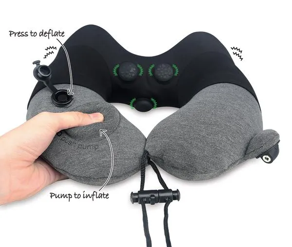 TravelMall 3D Inflatable Massage Pillow