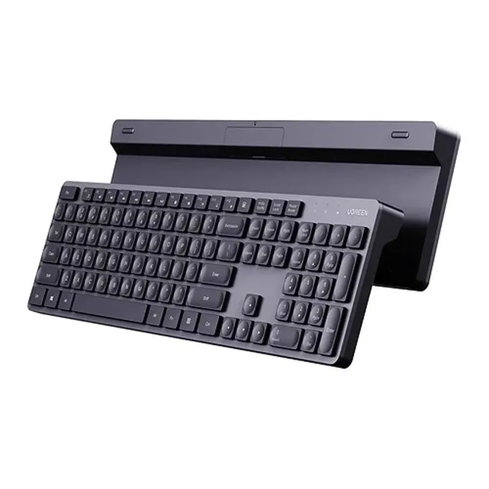 UGREEN KU004 104 Keys 2.4GHz Wireless Keyboard for MacBook, iMac, PC, Desktop Computer, and Laptop - Supports Windows, MacOS, ChromeOS, and Linux | 90250