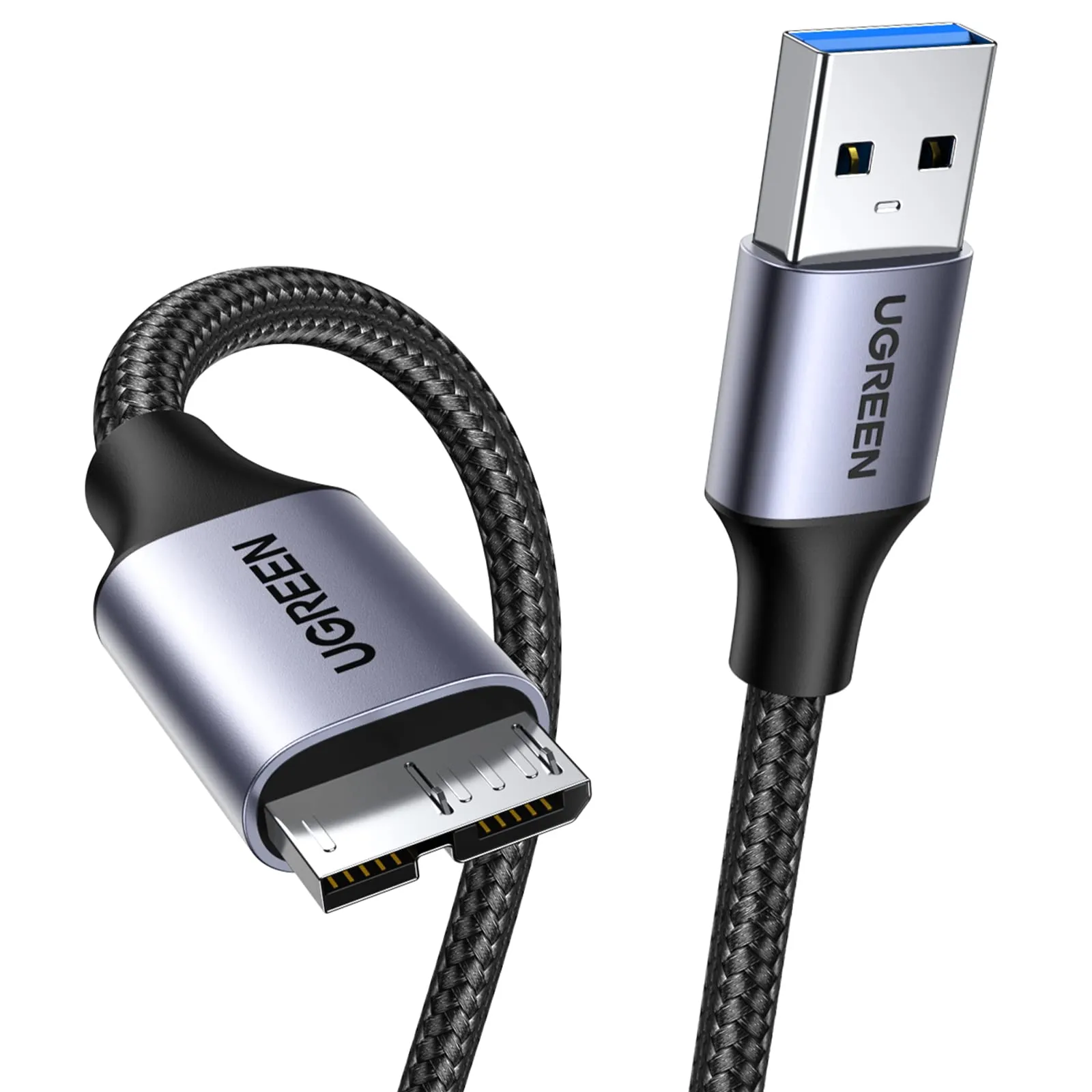 UGREEN Micro USB 3.0 Cable, USB 3.0 A to Micro B External Hard Drive Cord