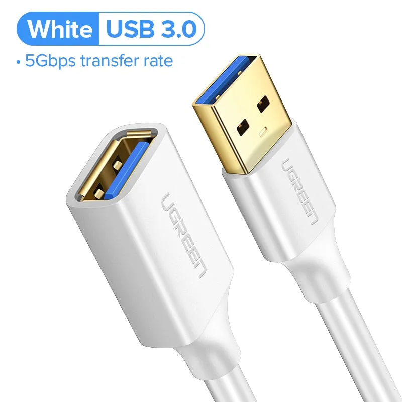 Ugreen USB Extension Cable USB 3.0 Cable for Smart TV PS4 Xbox One SSD USB3.0 2.0 to Extender Data Cord Mini USB Extension Cable