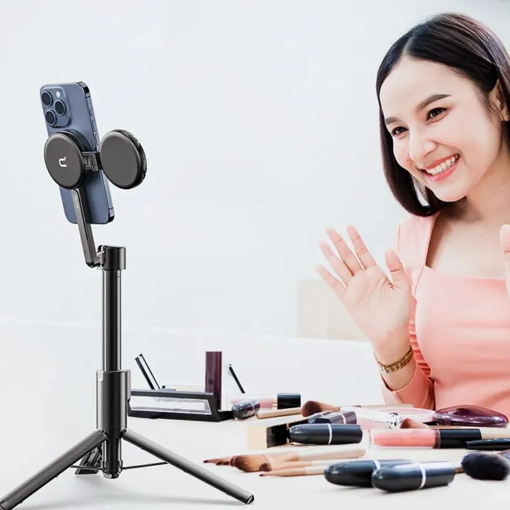 Ulanzi MG-002 MAX | MG-003 PRO Magnetic Phone Selfie Stick Tripod with Wireless Remote Control, 360 Degree Rotatable, 50mAh for Vlog, livestreaming, Tiktok