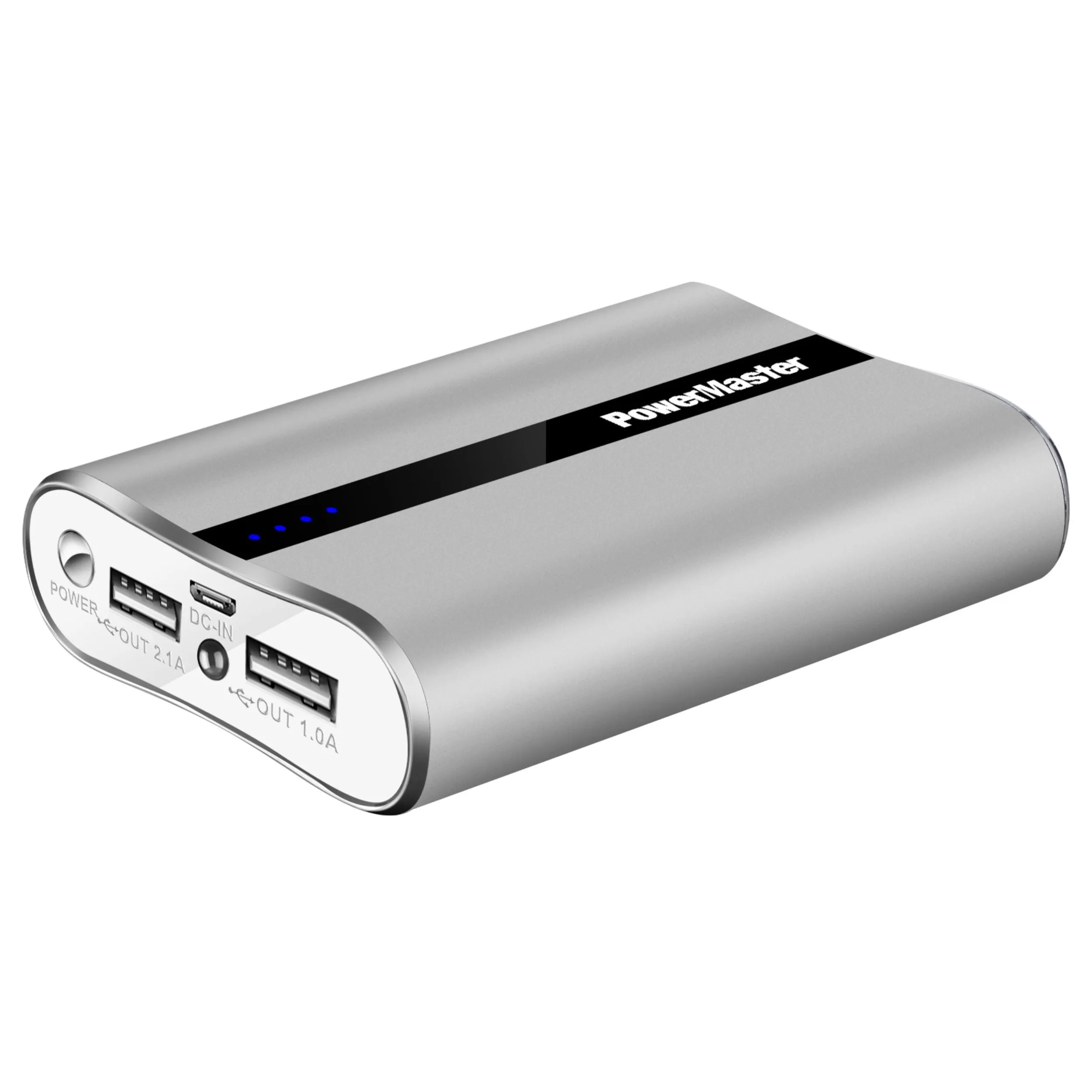 Ultra-Compact PowerMaster 12000mAh Charger - Dual USB Ports, Fast Charging - Ideal for IOS Phone - 3.1A Output