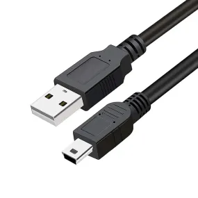 USB A to B Cable (Black) for Arduino Nano 120cm (1.2 meter)