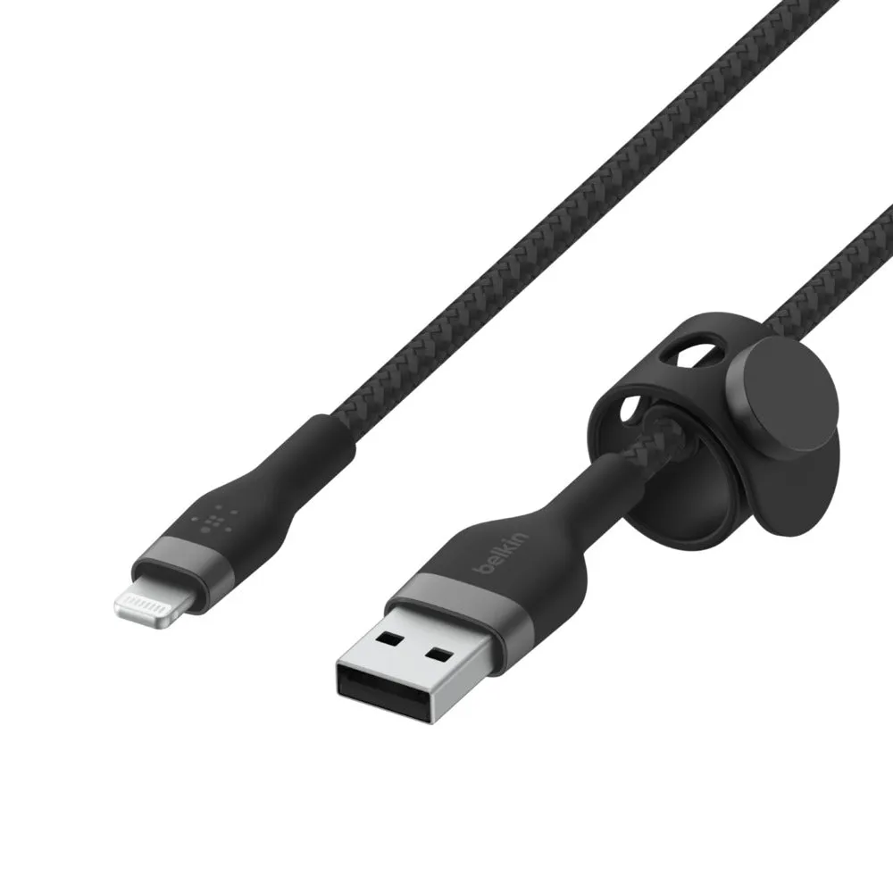 Usb-A To Ltg Braided Silicon 1M Blk