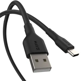 USB-A to USB-C Braided Charging & Data 1M Cable