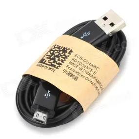 USB to Micro USB Data Charging Cable for Samsung - Black (90cm)