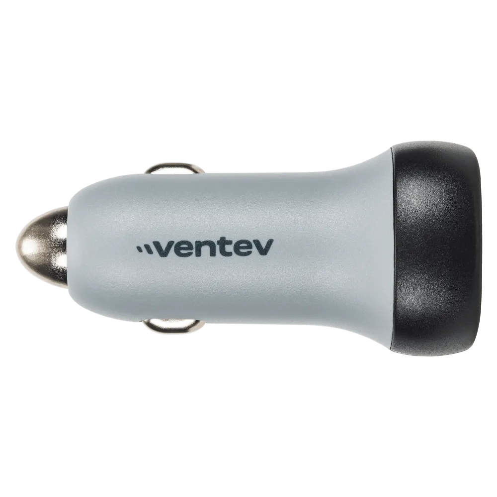 Ventev 30W USB C PPS Car Charger and USB C to Apple Lightning Cable Gray by Ventev