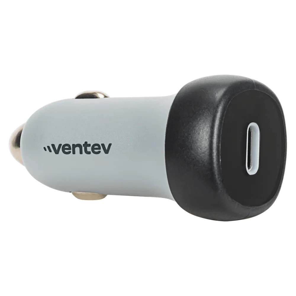 Ventev 30W USB C PPS Car Charger and USB C to Apple Lightning Cable Gray by Ventev