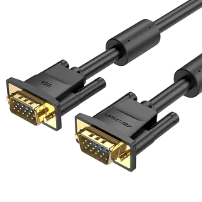 Vention 1080p VGA Cable (3 6) Male to Male Gold Plated (DAE) HD Video Connector for TV PC Projector