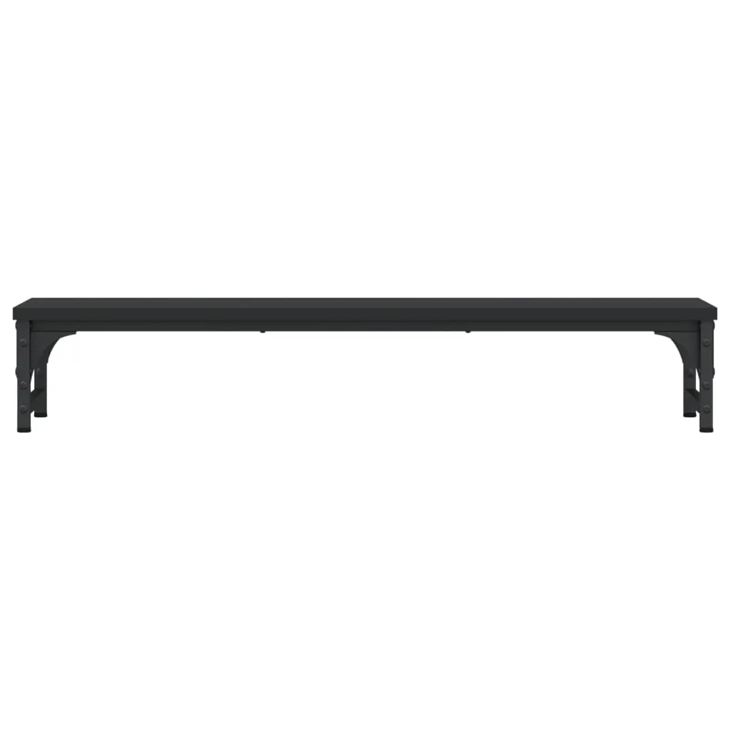 vidaXL Monitor Stand Black 85x23x15.5 cm Engineered Wood